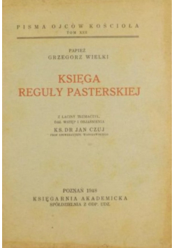 Księga reguły pasterskiej 1948 r.