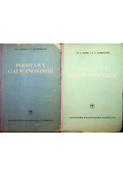Podstawy galwanostegii 2 tomy