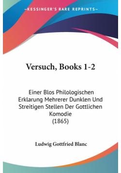 Versuch, Books 1-2