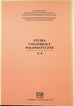 Studia i materiały polonistyczne T9