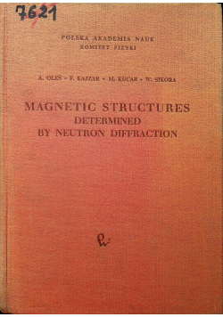Magnetic structures determined by neutron diffaction