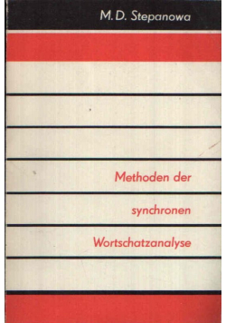Methoden der synchronen Wortschatzanalyse