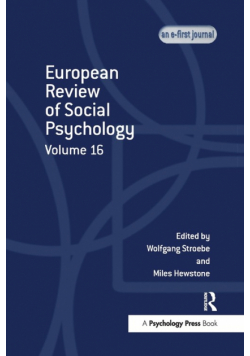 European Review of Social Psychology