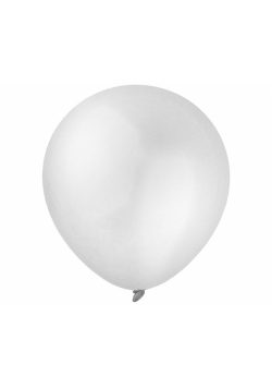 Balony Decomex metallic White 100szt