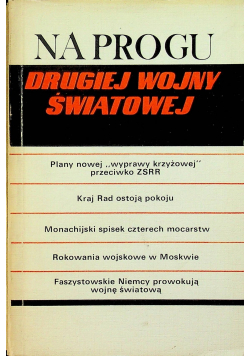 Na progu drugiej wojny światowej