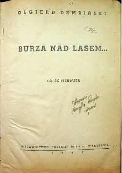Burza nad lasem 1942 r