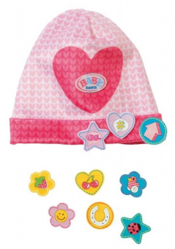Baby born - Czapeczki z przypinkami