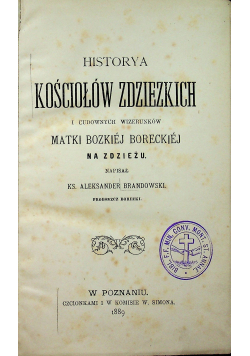 Historya kościołów Zdziezkich 1889 r.