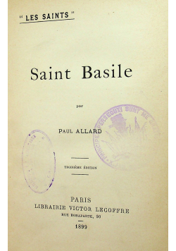 Saint Basile 1899 r.