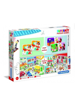 Superkit puzzle 2x30 + memo + domino Zawody