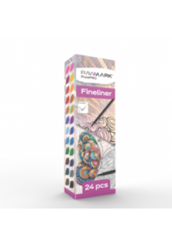 Cienkopisy Finliner Rawmark 24 kolory
