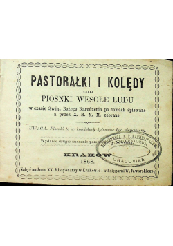 Pastorałki i kolędy czyli piosnki wesołe ludu 1986r.