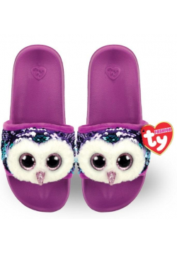 Ty Fashion cekinowe kapcie - Sowa rozm.S