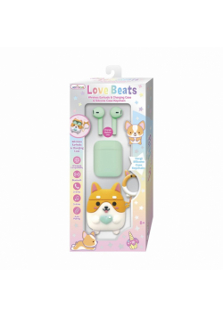 Słuchawki bezprzewodowe z etui Love Beats Corgi