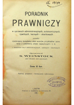 Poradnik Prawniczy 1904 r.