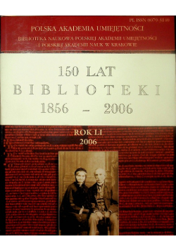 Rocznik biblioteki naukowej pau i pan w Krakowie rok LI