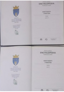 Popularna Encyklopedia Powszechna Azja 2 tomy