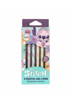 Długopisy żelowe Disney Fashion Stitch pastel 6 szt.