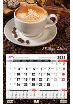 Kalendarz 2025 jednodzielny Cappuccino