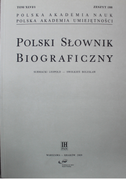 Polski słownik biograficzny zeszyt 188