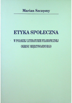 Etyka społeczna