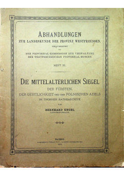 Abhandlungen zur landeskunde dr provinz westpreussen 1902 r