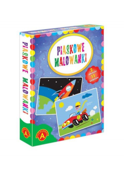 Piaskowe malowanki auto/rakieta