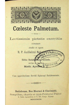 Coleste Palmetum 1893 r