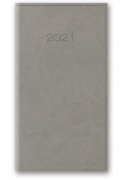 Kalendarz 2021 11T A6 kieszonkowy szary vivella