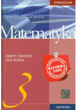 Matematyka 3. Zeszyt ćwiczeń