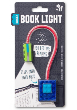 Blocky Book Light Blue lampka do książki niebieska