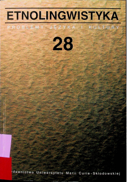 Etnolingwistyka Tom 29