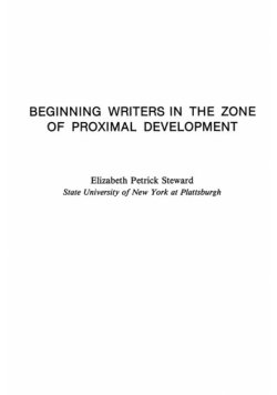 Beginning Writers in the Zone of Proximal Development