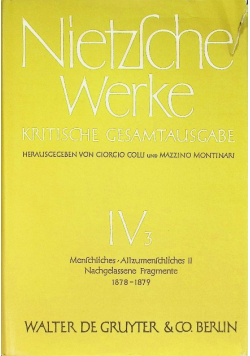 Kritische Gesamtausgabe IV