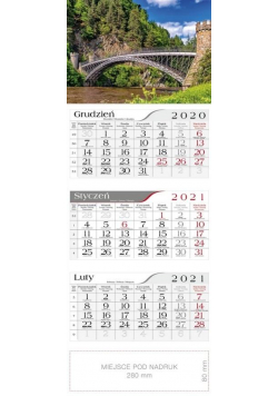 Kalendarz 2021 Trójdzielny Bridge CRUX
