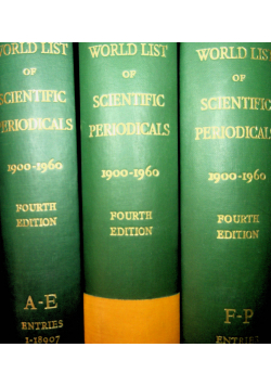 The list of scientific periodicals 3 tomy