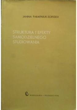Struktura i efekty samodzielnego studiowania