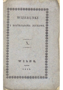 Wizerunki roztrząsania naukowe 1835 r.