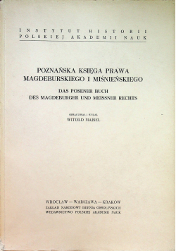 Poznańska księga prawa magderburskiego i miśnieńskiego