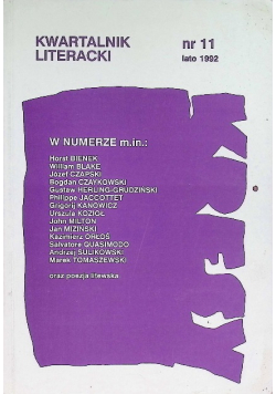 Kwartalnik literacki Nr 11 / 92 Kresy