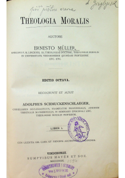 Theologia Moralis editio octava 1899 r
