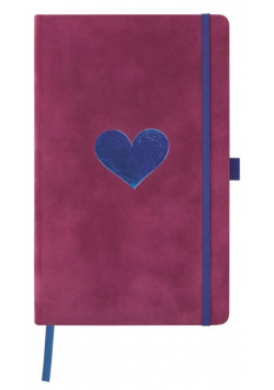 Notatnik 13x21cm gładki Castelli Velluto Heart