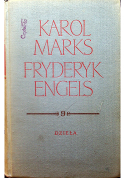 Marks Engels Dzieła Tom 9 Marzec  Grudzień 1853