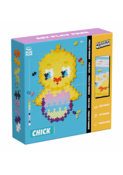 Plus-Plus Puzzle By Number Kurczak - 250 Elementów
