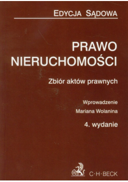 Prawo nieruchomości zbiór aktów prawnych