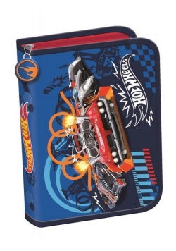 Piórnik dwuklapkowy bez wyp. Hot Wheels