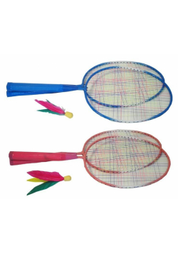 Badminton krótki z lotką z piórkiem MIX