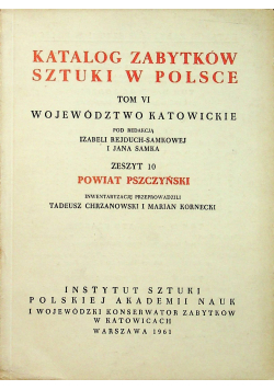 Katalog zabytków sztuki w Polsce Tom VI Zeszyt 10