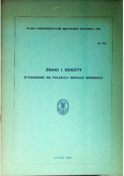 Znaki i skróty stosowane na polskich mapach morskich