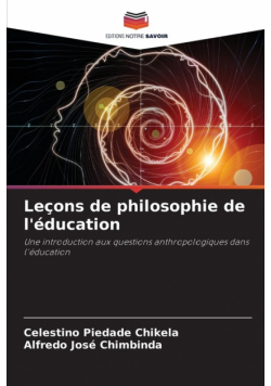 Leçons de philosophie de l'éducation